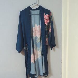 Floral Blue Women's Robe